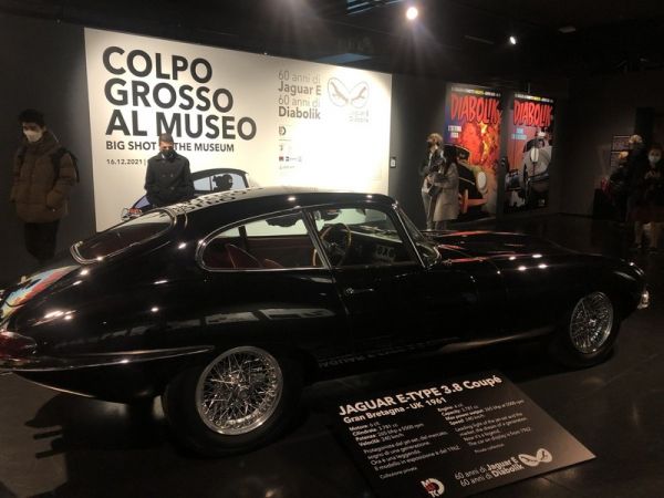I 60 anni di Diabolik e della Jaguar E-Type al Museo dell'Automobile e il Museo del Cinema di Torino 