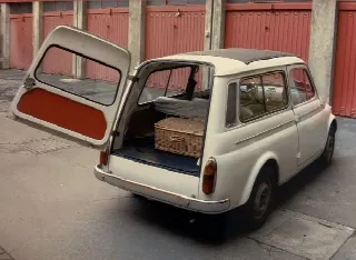 Foto 3 di 4: AUTOBIANCHI Bianchina Giardinetta con tetto apribile