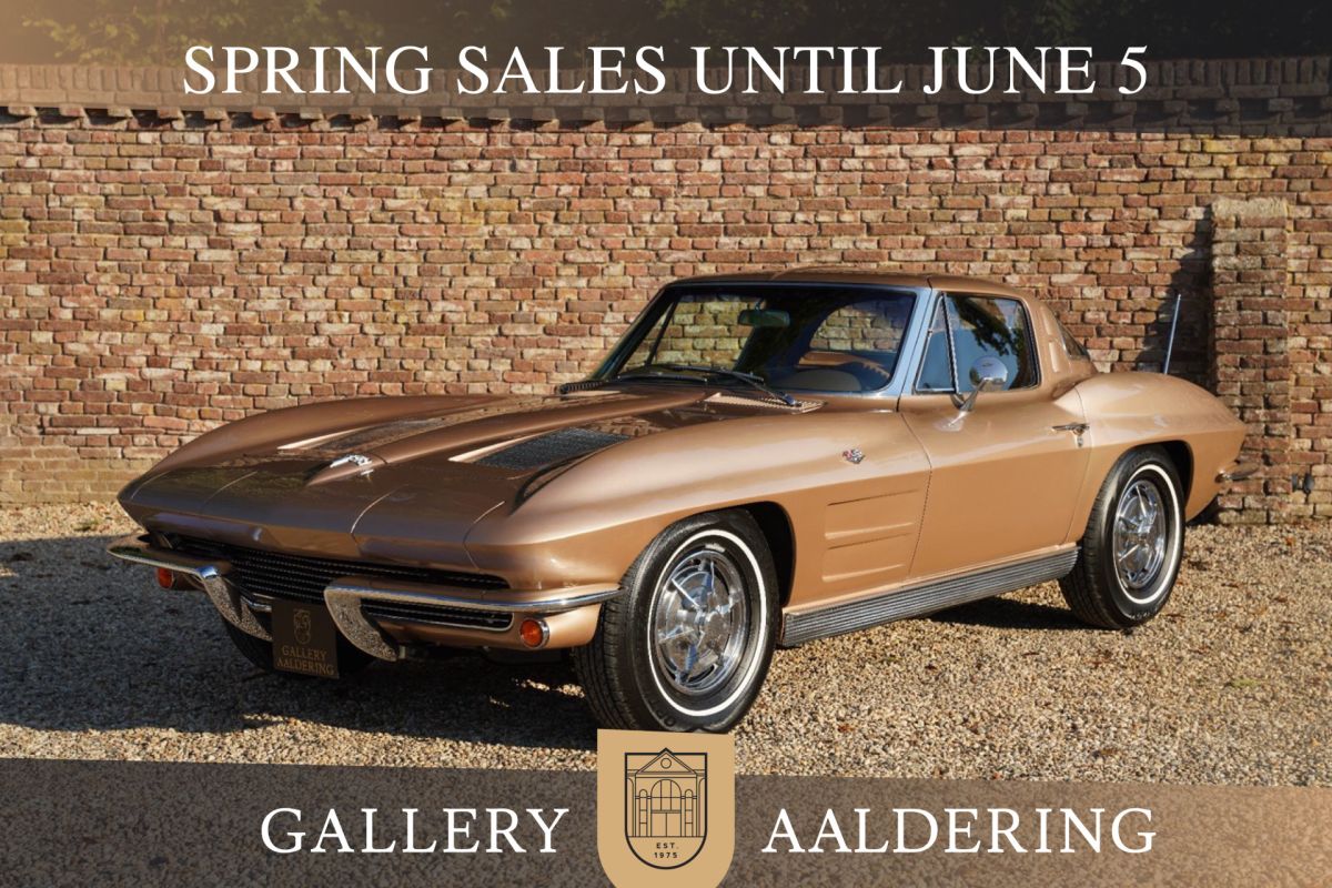Chevrolet Corvette C2 Sting Ray Coupé Split window Fully restored condition, Ordered in color scheme Saddle Tan over Saddle Tan, Provided with the "NCRS" document and invoices, Well-preserved resto