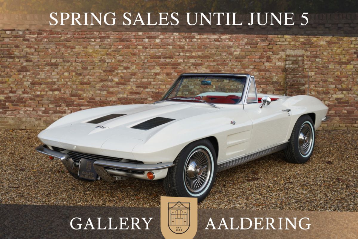 Chevrolet Corvette C2 Sting Ray Convertible "No. 1987 built" From the first batch of 2000 manufactured at the factory in 1963, Restored and overhauled with Scandinavian enthusiasm, Equipped with Man