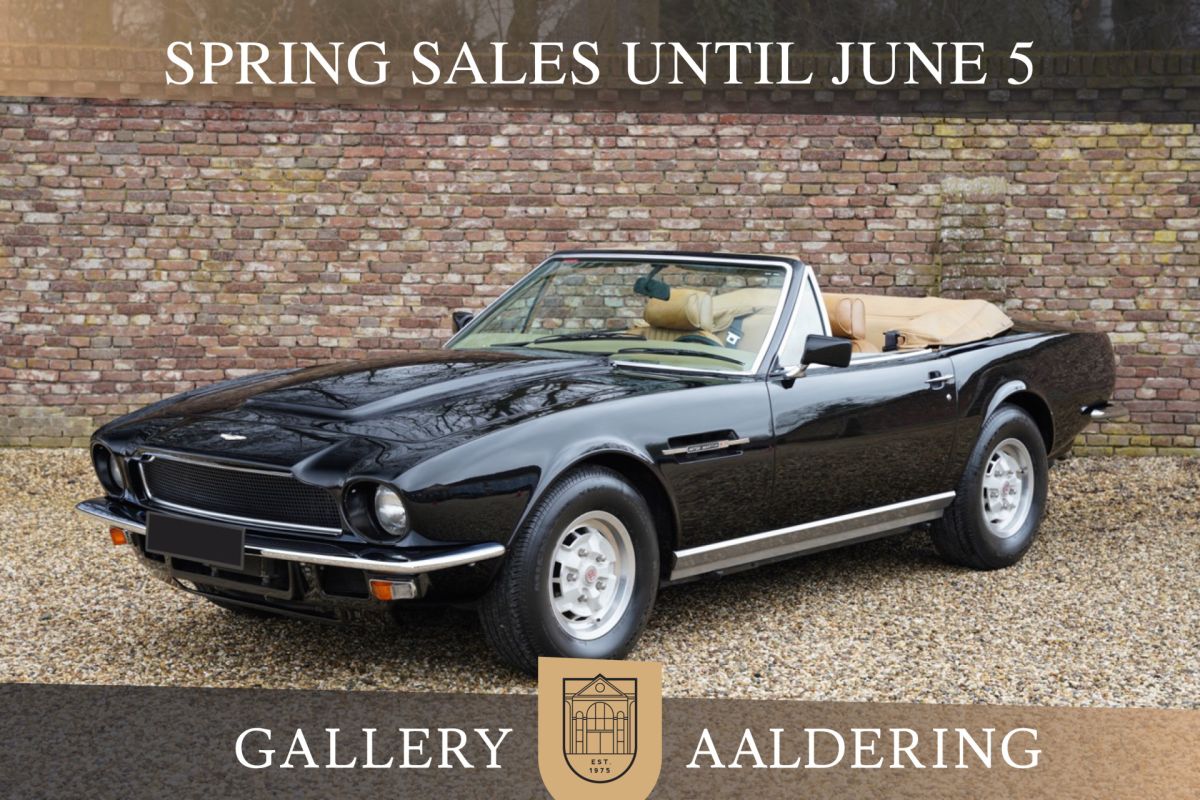 Aston Martin V8 Volante "Original and low mileage" Very original condition - Don't try to beat originality, Finished in Ravens Black over a walnut brown interior - brown carpet and a tan roof, Two o