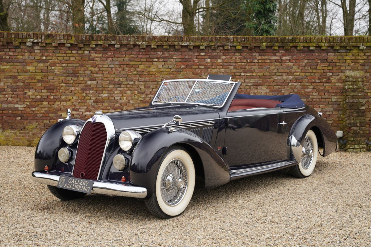 Talbot Lago T26 Record Worblaufen Cabriolet Former "Pebble Beach"-participant, Only 3 built by Carrosserie Worblaufen-F.Ramseier & Co., Concours restoration in the Netherlands, Equipped with the 4-s