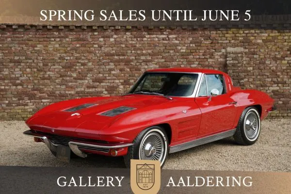 Chevrolet Corvette C2 Sting Ray Split Window "One year only" Rare one-year-only "Split Window" Coupé, Color correct: finished in Riverside Red with matching black vinyl interior,The last owner boug
