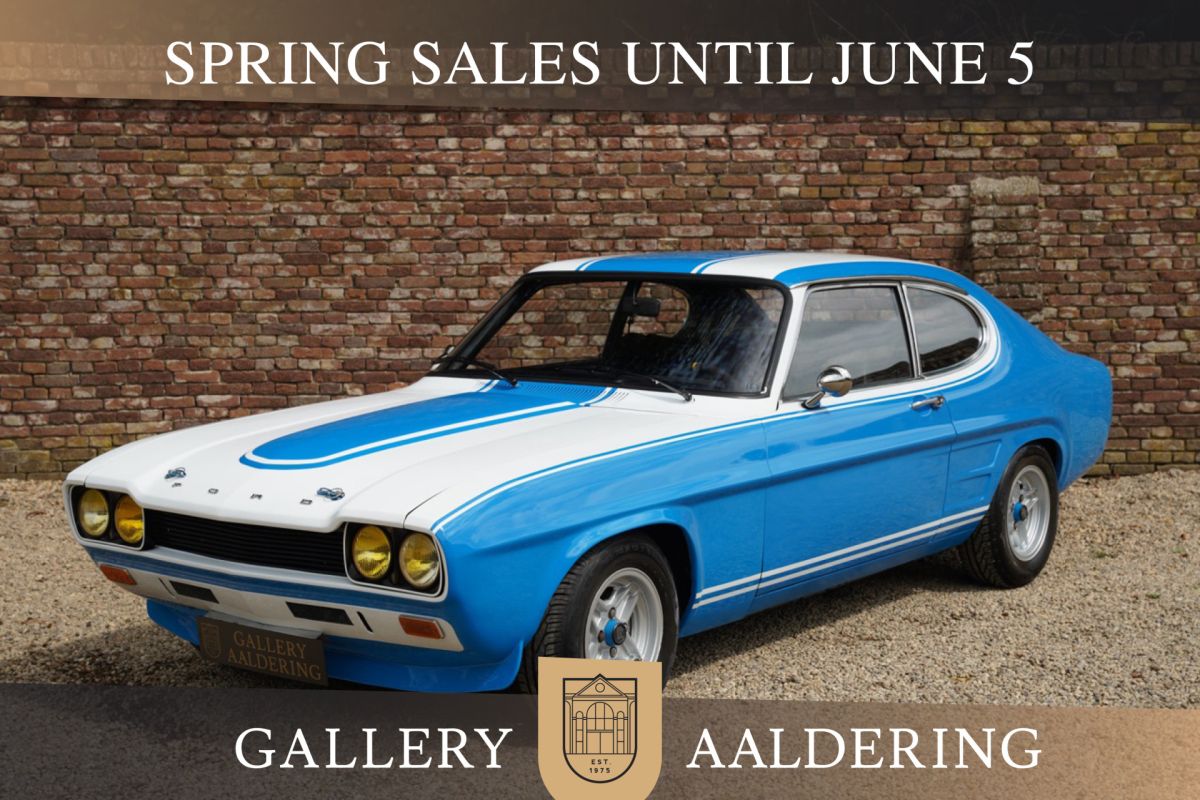 Ford Capri RS 2600 Known as the 'European Mustang' for its sporty design, Limited edition RS2600 with a powerful 2.6 litre V6 engine, Fastest Ford worldwide in its time 150 hp - 200 km/h top speed, 