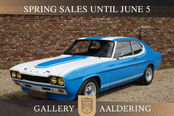 Ford Capri RS 2600 Known as the 'European Mustang' for its sporty design, Limited edition RS2600 with a powerful 2.6 litre V6 engine, Fastest Ford worldwide in its time 150 hp - 200 km/h top speed, 