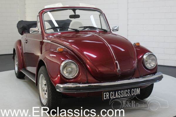 Volkswagen Beetle 1300 Cabriolet 1973 Burgundy red metallic:15306 