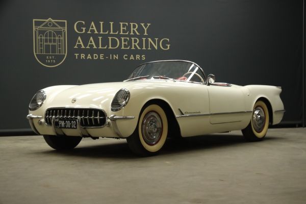 Chevrolet Corvette C1 Convertible Trade-in-car Attractively finished in "Polo White" with red interior, Originaly from Navada, "Body-off" restored in the 1990s, Equipped with the Powerglide Transmis