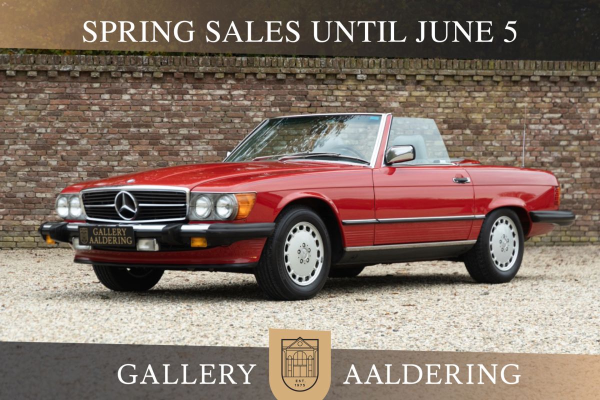 Mercedes-Benz 500-serie 560 SL "Becker Grand Prix" Newly delivered in "The Garden State" New Yersey - USA, Well-maintained 560 SL with the plastic pouch with booklets, In accordance with the complet