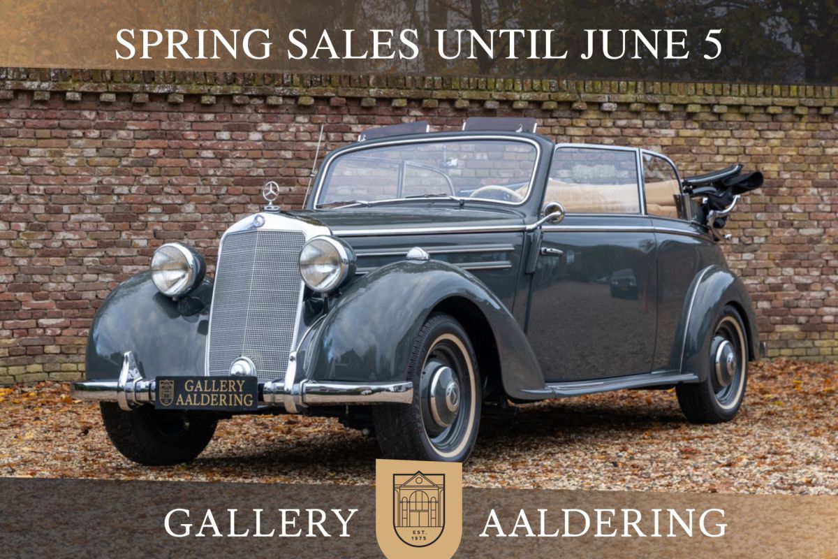 Mercedes-Benz 170 S Cabriolet B "Restored in every detail" High-quality restoration with considerable dedication, Graphite gray lacquering with beige leather and dark brown wood trim, With the appro
