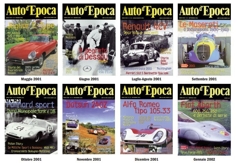 Tutti gli arretrati di Auto d'Epoca 2001-2023: un'offerta da non perdere per completare la collezione