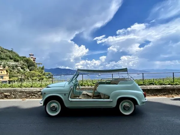 The return of the “spiaggina”, the Vips’ summer car: from the Fiat 600 Jolly Ghia to the 500 Boano by Gianni Agnelli