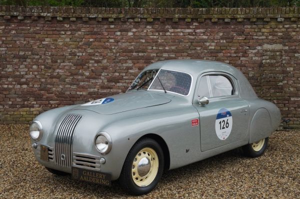 FIAT 1100 S “Gobbone” - This elegant coupe took part multiple times in the Mille Miglia, the world’s most legendary road race.