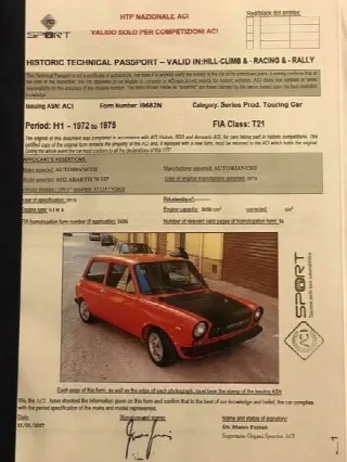 Foto 1 di 3: LANCIA A112 Abarth 70 HP 