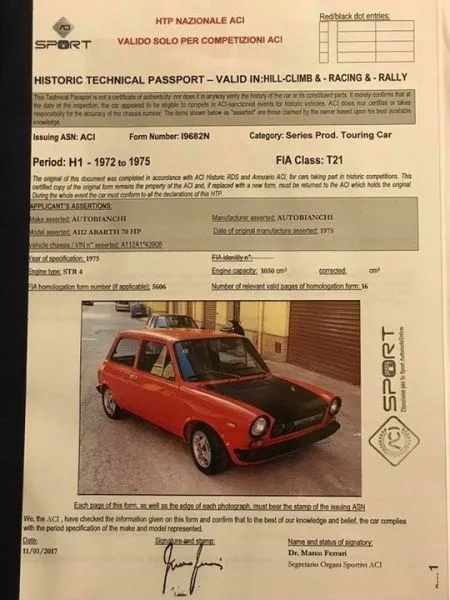 LANCIA A112 Abarth 70 HP