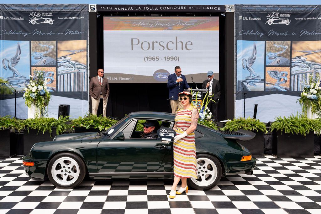 I vincitori del concorso d'eleganza Jolla in California: si aggiudica il premio Best in Show la Mercedes Benz 300 SL Gullwing