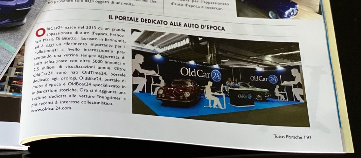 OldCar24 sul magazine "Tutto Porsche"