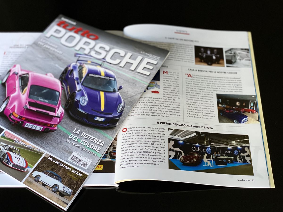 OldCar24 sul magazine "Tutto Porsche"