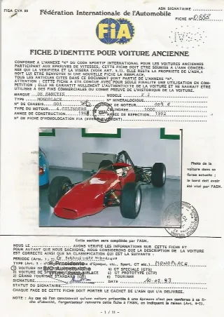 Foto 41 di 44: DE SANCTIS FORMULA 3 telaio 001