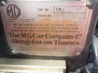 Foto 29 di 35: MG TA 2 SEATER 1938