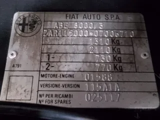 Foto 42 di 55: ALFA ROMEO SPIDER 2000 S.4 1993