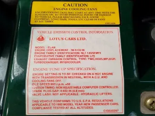 Foto 44 di 46: LOTUS ELAN 1.6 TURBO 1992