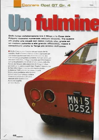 Foto 4 di 23: OPEL 1900 GT GRUPPO 4 UFFICIALE CONRERO 1970 VIN 941906704