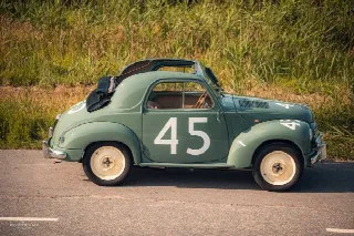 Foto 8 di 20: FIAT 500 'Topolino', participant car Mille Miglia 1953 