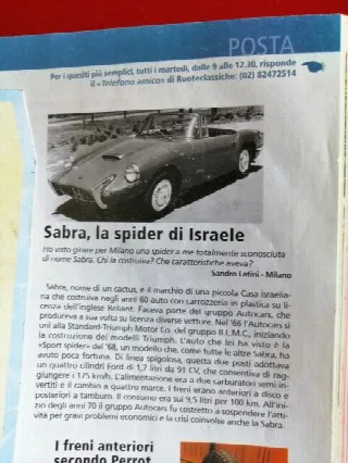 Foto 10 di 12: ALFA ROMEO SABRA SPORT SPIDER   