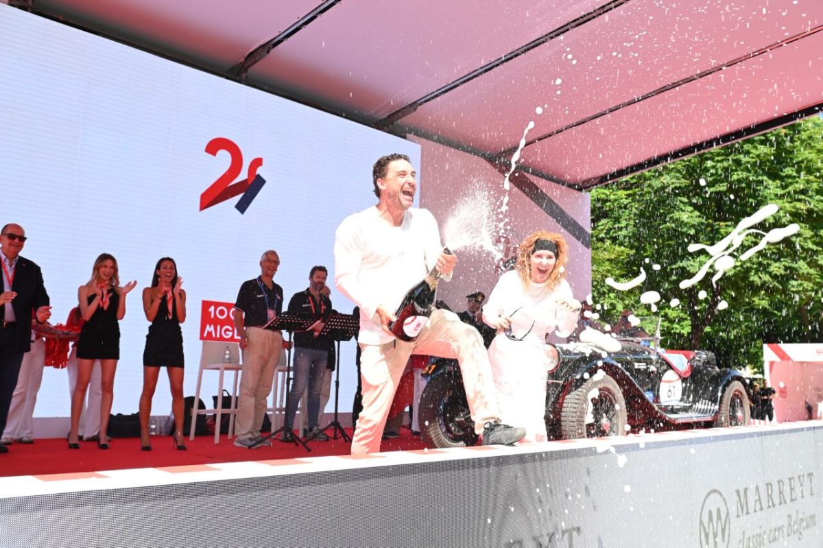 Juan e Margarita Tonconogy sono i vincitori della  1000 Miglia 2026 al volante della loro splendida Alfa Romeo 6C 1750 GS Spider Zagato del 1931