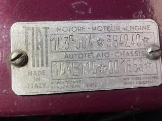 Foto 16 di 18: FIAT 1100 TV spider 
