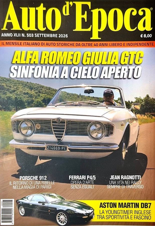 Magazine Auto d’Epoca settembre 2026: icone, rarità e grandi storie da riscoprire