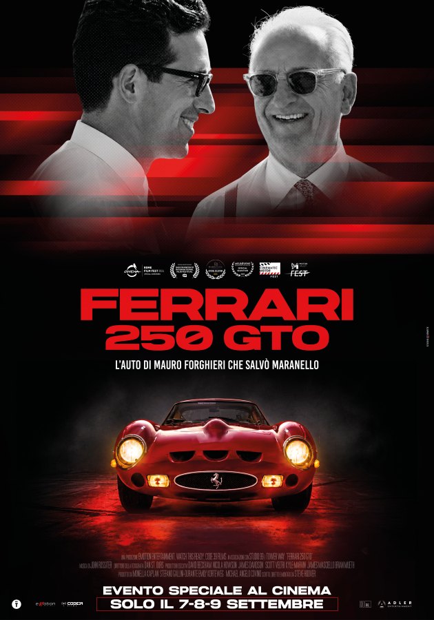 Ferrari 250 GTO – L’auto di Mauro Forghieri che salvò Maranello” di Steve Hoover nelle sale solo il 7,8 e 9 settembre come evento speciale
