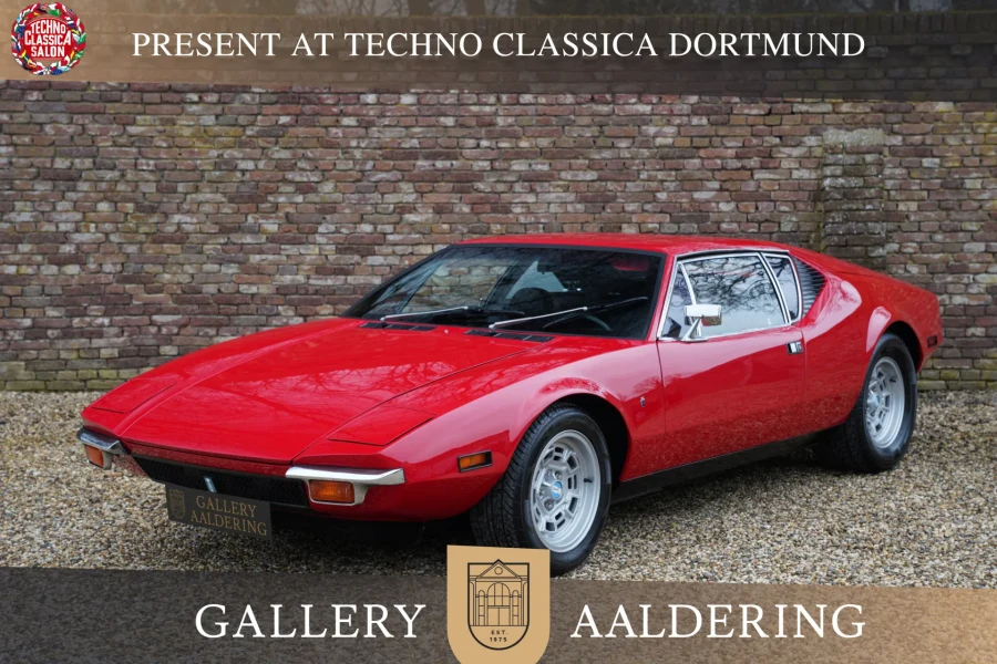 De Tomaso Pantera "Highly original" Matching numbers engine and gearbox, Exceptionally low mileage complete with documentation and service history,  The few owners kept the Pantera hidden away in th