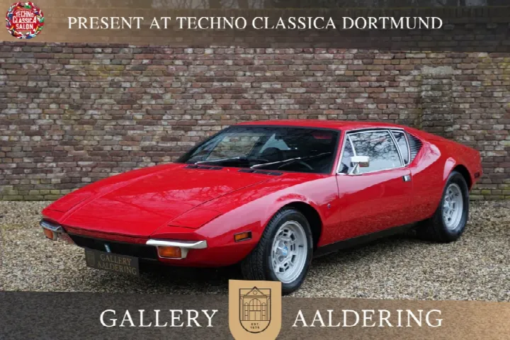 De Tomaso Pantera "Highly original" Matching numbers engine and gearbox, Exceptionally low mileage complete with documentation and service history,  The few owners kept the Pantera hidden away in th