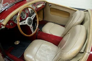 Foto 3 di 8: MG A Cabriolet 1960 Chrome wire wheels Burgundy Red 
