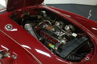 Foto 4 di 8: MG A Cabriolet 1960 Chrome wire wheels Burgundy Red 