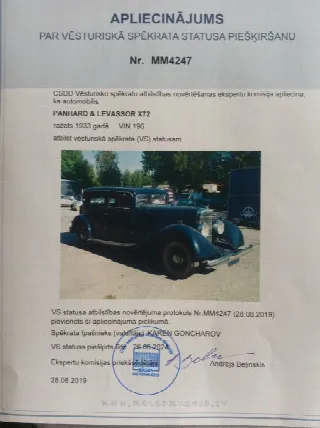 Foto 2 di 14: PANHARDETLEVASSOR Berline X72  