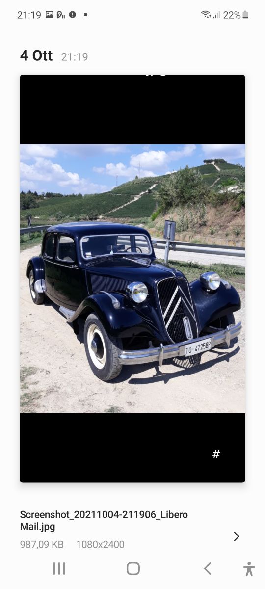 CITROEN Traction Avant Berlina   targa oro