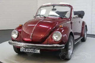 Foto 2 di 8: Volkswagen Beetle 1300 Cabriolet 1973 Burgundy red metallic:15306 